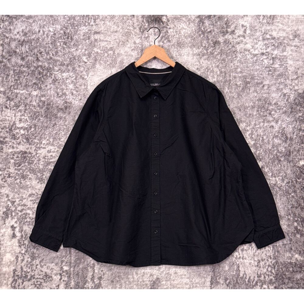 Wildfang The Essential Oxford Button Up Shirt 3X Womens Black